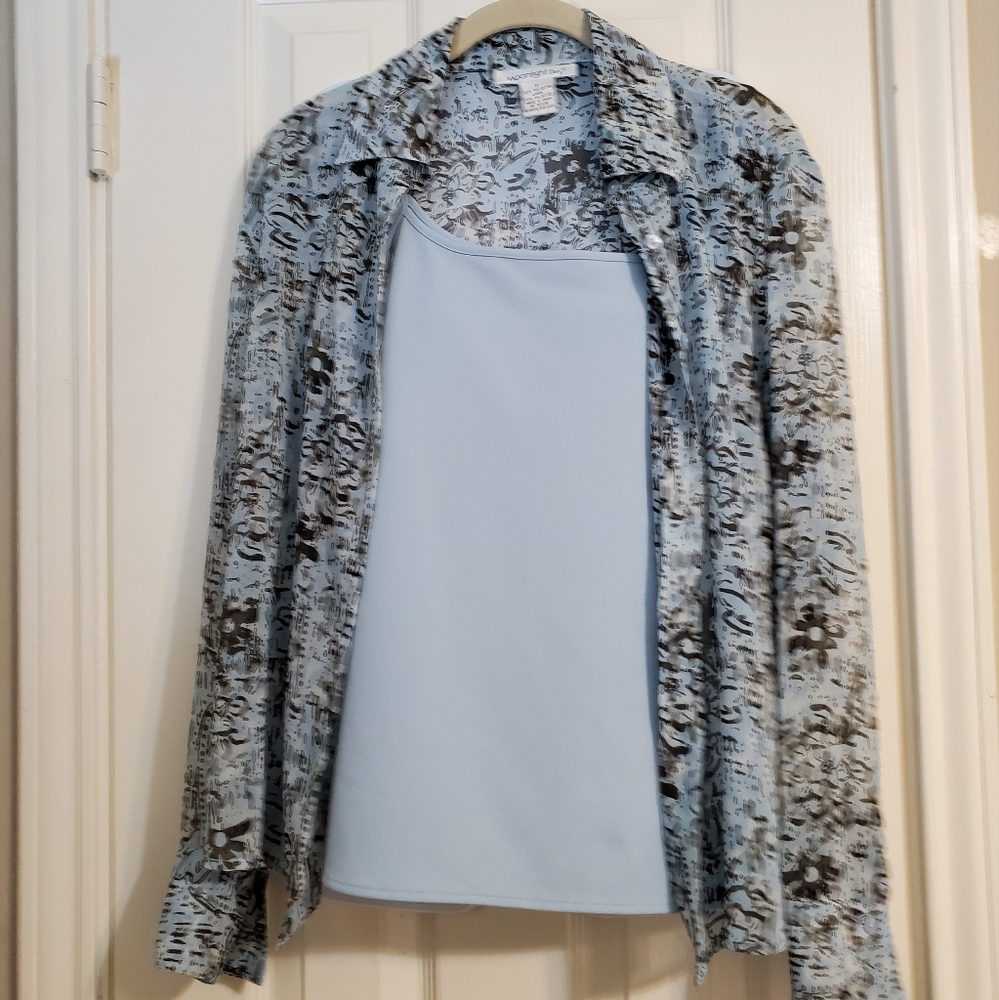 Moonlight Bay 2 pc. Blue Top